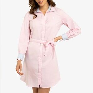 U.S. Polo Assn. Pink Midi Dress